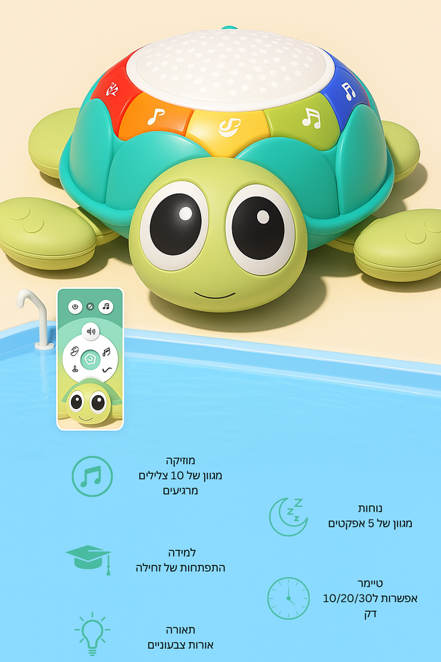 צב הלמידה החכם – צעצוע חינוכי לתינוקות